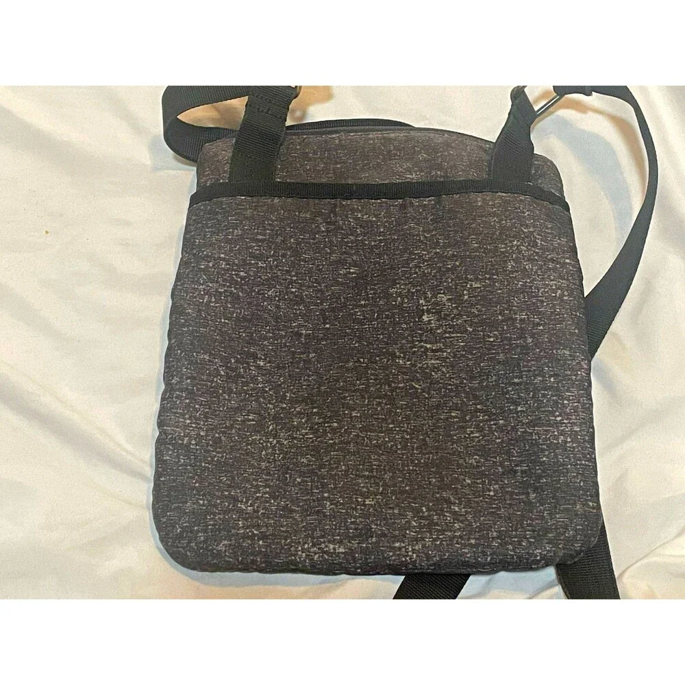 Eddie Bauer Men’s Gray Medium Crossbody Bag Zip Closure Adjustable Strap Pockets